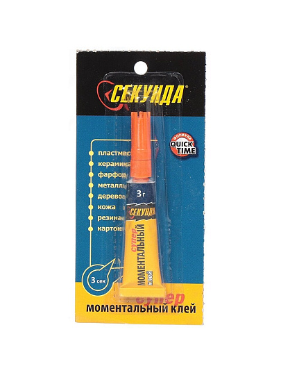 Клей Секунда, универсальный, однокомпонентный, 3 г, 403-103