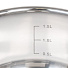 Кастрюля нержавеющая сталь, 2.2 л, с крышкой, крышка стекло, Daniks, Оптима, GS-01201-18CA, индукция - фото 4