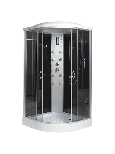 Душевая кабина 120х80х226 см, левый, поддон 26 см, матовая, Erlit, ER351226L-C3-RUS