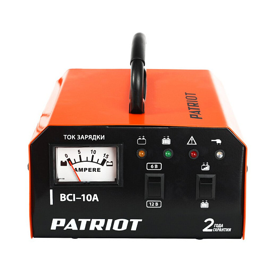 Зарядное устройство Patriot, BCI-10A, 400 В, 10 А, WET, AGM, GEL, 650303410