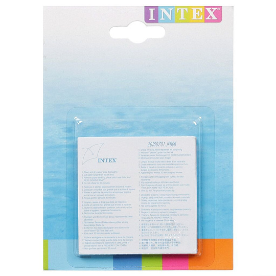Ремкомплект для бассейнов 5х5 см, 6 самоклеящихся заплат, Intex, 59631NP