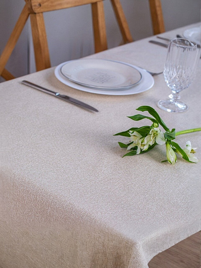 Клеенка 1.4х20 м, хлопок, с акриловым покрытием, Naturel Beige, 3253