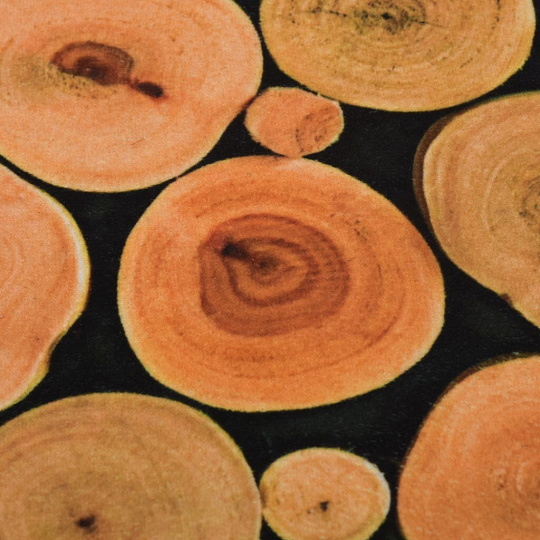 Коврик грязезащитный, 75х75 см, круглый, резина, с ковролином, Velur, Vortex, 24251