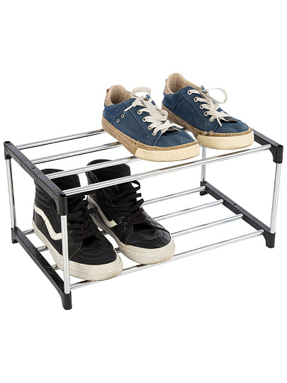 Полка для обуви, полипропилен, металл, 2 секции, 44х25х21 см, SR2, 100511