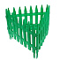 Забор декоративный пластмасса, Palisad, Частокол №1, 28х300 см, зеленый, ЗД01 - фото 4