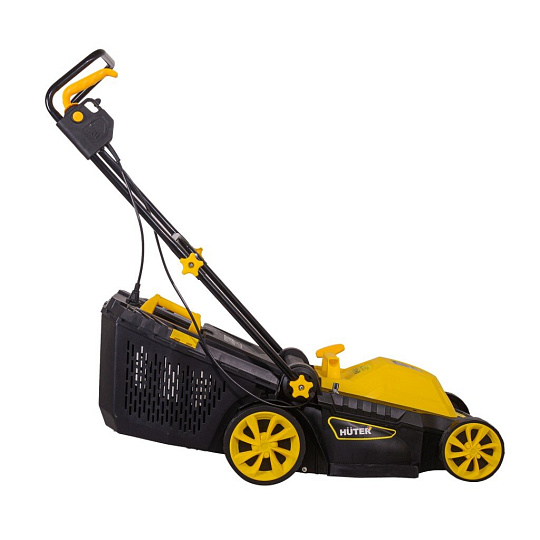 Газонокосилка электрическая, Huter, ELM-1400P, 38 см, 45 л, 25-55 мм, 3200 об/мин, 70/4/4