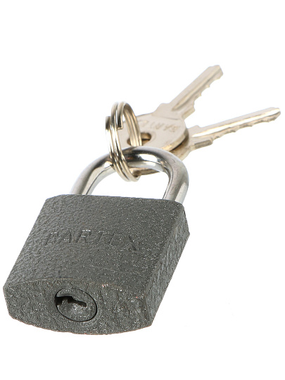 Замок навесной BARTEX чугунный 25мм, блистер, 2 ключа, 504658