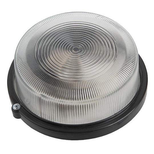 Светильник General Lighting Systems, НПП 03-100-005.03, 100 Вт, E27, на 1 лампочку, IP54, 21.2х21.2х10.4 см, без решетки, черный, 437848