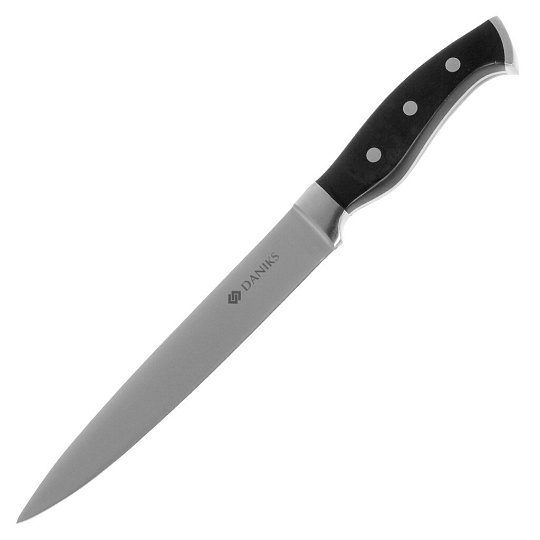 Нож кухонный Daniks, Reference, разделочный, нержавеющая сталь, 20 см, рукоятка дерево, S-K43306-03