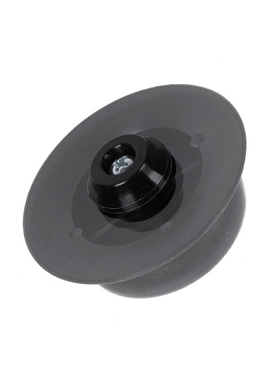 Крышка для посуды стекло, 28 см, Daniks, металлический обод, кнопка бакелит, черная, Д4128Ч