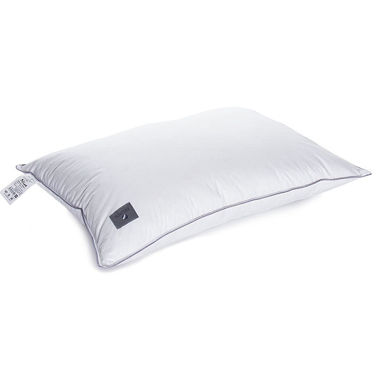 Подушка 50 х 70 см, пух 40%, микроволокно 60%, Найс, чехол тик, 70% хлопок 30% полиэстер, кант, средняя, Бел-Поль, ПУСЛТн-57