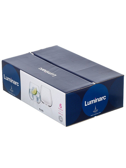 Стакан 350 мл, стекло, 6 шт, Luminarc, Габи, низкий