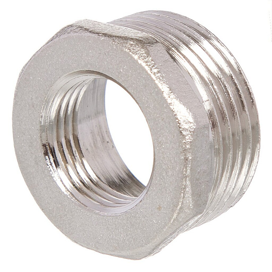 Футорка 3/4"х1", г-ш, никель, индивидуальная упаковка, РосТурПласт