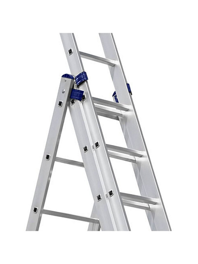 Лестница 3 секции, 13 ступеней, алюминий, 8.7 м, 150 кг, Alumet, 5313
