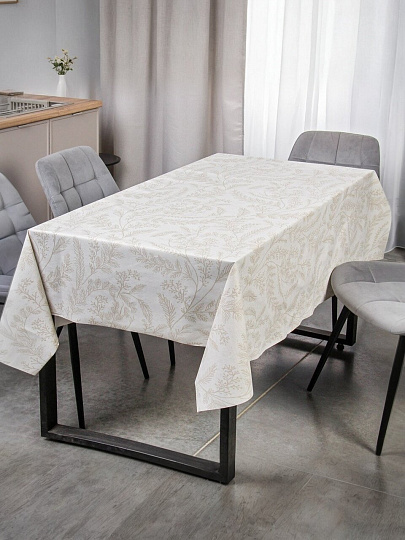 Скатерть Silvano, Элегия, 1.39х1.6 м, ПВХ на тканевой основе, PW195-R1049-1