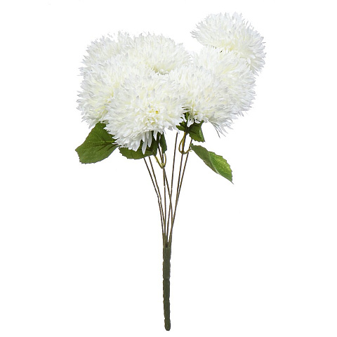 Цветок искусственный декоративный Хризантема, 46 см, белый, Y4-7152