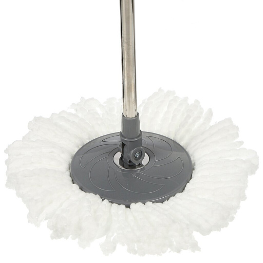 Набор для уборки ведро с отжимом, швабра МОП, бежевый, SPIN MOP, 37995