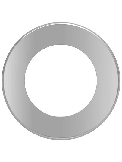 Отражатель декоративный нержавеющая сталь, 0.55х0.35х0.05 см, 1 '', цилиндр, хром, MasterProf, ИС.131503