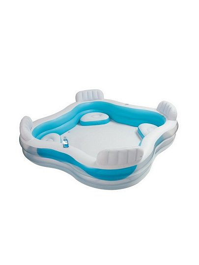 Бассейн надувной Intex, 229х229х66 см, Семейный, 56475NP, 990 л, с сиденьями