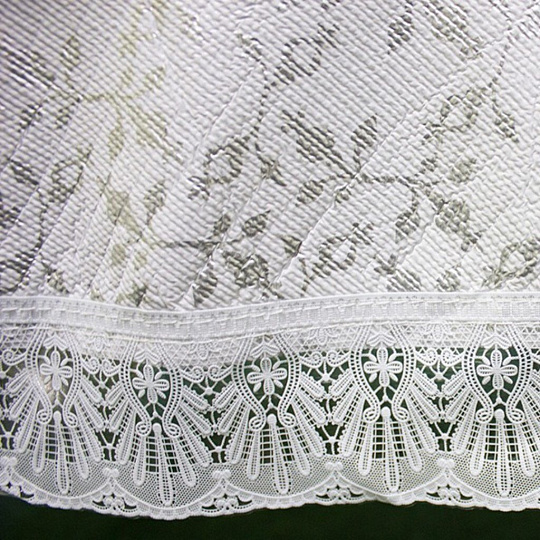 Скатерть Донна Роза, 1.52х2.28 м, ПВХ, Серебряный узор 0419-2A, 6698