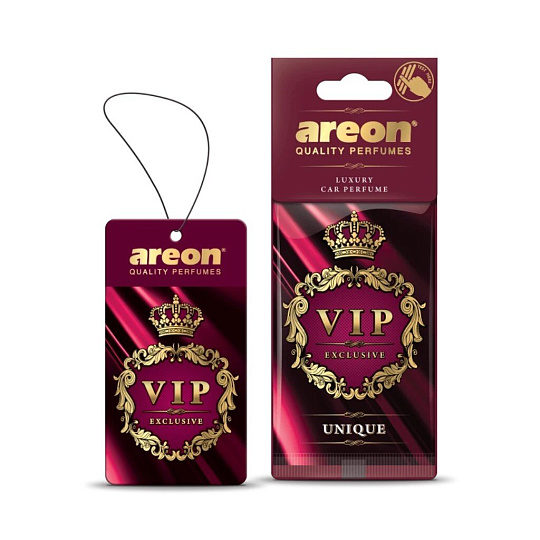 Ароматизатор в машину подвесной, сухой, Areon, "VIP" — Unique, 704-VIP-05