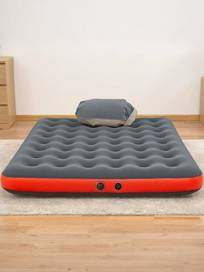 Матрас надувной Bestway, 203х152х22 см, 67703 BW, без насоса, флокированный, со съемным подголовником, 300 кг