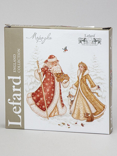 Тарелка закусочная, фарфор, 20.5 см, круглая, Морозко, Lefard, 85-2036