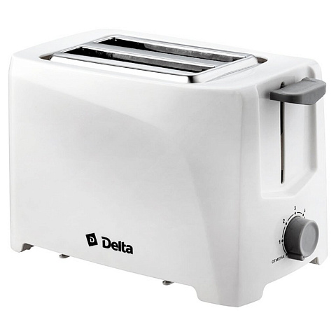 Тостер Delta, DL-6900, 850 Вт, 6-ти позиционный таймер, белый