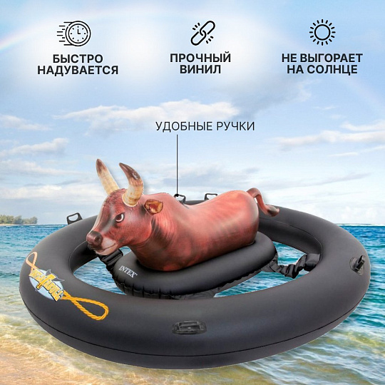 Плот надувной 239х196х81 см, Intex, Родео, 56280EU, 1-мест, от 3 лет