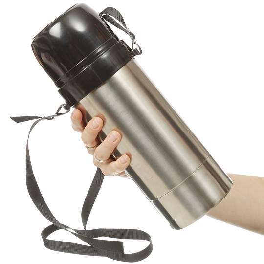 Термос для еды, нержавеющая сталь, 1.5 л, универсальная горловина, Амет, Дорожный, колба нержавеющая сталь, 1с672