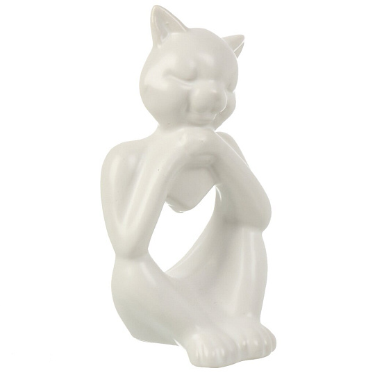 Фигурка декоративная керамика, Кошечка, 6.5х6.5х13.5 см, Y4-9107