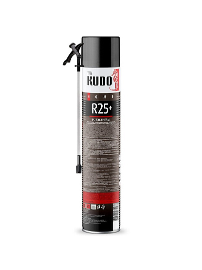 Пена-утеплитель KUDO, бытовая, 870 мл, всесезонная, KUPHTER10R25+