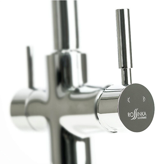 Смеситель для кухни, Rossinka, с картриджем, с подключением к фильтру, хром, Z35-31