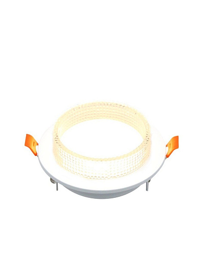 Светильник встраиваемый Асцендио, GX53, круглый, белый, General Lighting Systems, GCL-GX53-H38
