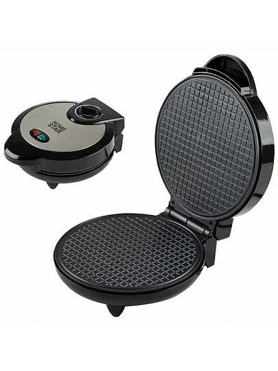 Вафельница Homestar, HS-2028, 1200 Вт, черный с серебром, антипригарное покрытие, 105198