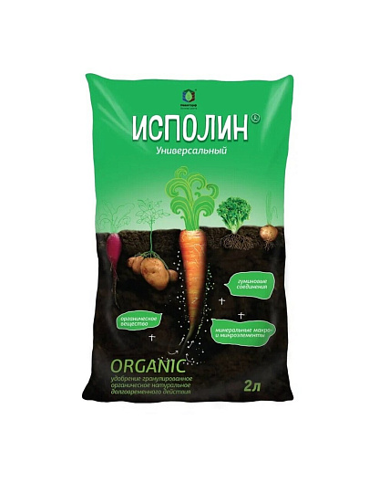 Удобрение универсальное, органическое, гранулы, 2 л, Исполин