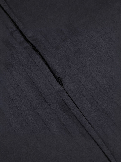 Пододеяльник 2-спальный, 175 х 220 см, 100% хлопок, страйп-сатин, графит, Monocolor, рис.4185а-1