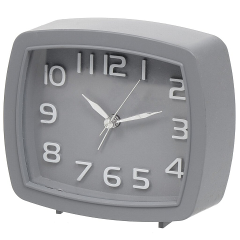 Часы-будильник настольные, квадратные, пластик, в ассортименте, JC-11925