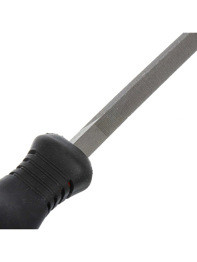 Напильник трехгранный, 150 мм, №2, пластиковая ручка, Bartex, 12025