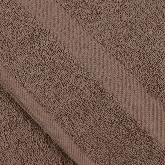 Полотенце банное 50х90 см, 100% хлопок, 460 г/м2, Авангард, Bella Carine, коричневое, Турция, FT-2-50-1382