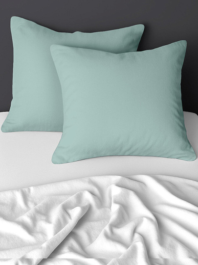 Наволочка 2 шт, Silvano, Green, сатин, 100% хлопок, 70 х 70 см