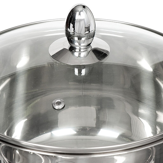 Набор посуды из нержавеющей стали Rainstahl 1818-08RS\CWRed (ковш 1.8 л, кастрюли 2.5+3.5+5.9 л), 4 предмета