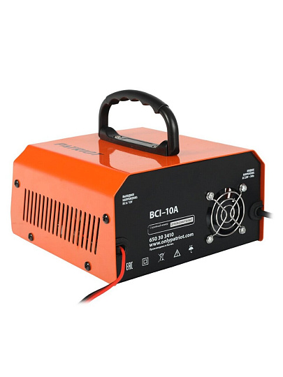 Зарядное устройство Patriot, BCI-10A, 400 В, 10 А, WET, AGM, GEL, 650303410