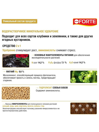 Удобрение для петуний,бегоний,пеларгоний и др.ампельных, 100 г, Bona Forte