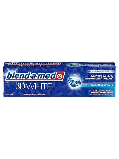 Зубная паста Blend-a-med, 3D White Арктическая свежесть, 100 мл