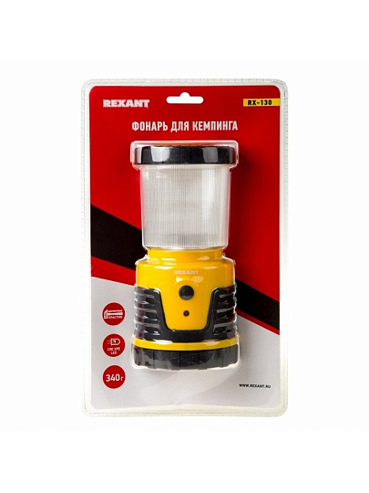 Фонарь кемпинговый, Rexant, rx-130, пластик, 75-0124