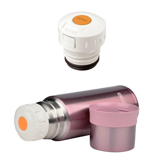 Термос нержавеющая сталь, 350 мл, Thermos, FFM-350-P, колба нержавеющая сталь, розовый, 320094