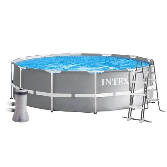 Бассейн каркасный Intex, 366х99 см, Prism Frame, 26716NP, фильтр-насос, лестница, 8592 л
