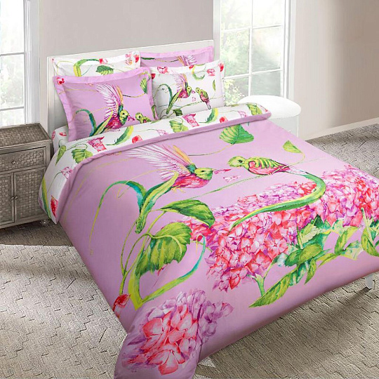 Постельное белье MONA LIZA Sky евро сатин (простыня 215х240 см, 2 наволочки 50х70 см, 2 наволочки 70х70 см,пододеяльник 200х220 см) Квезал 5762/2