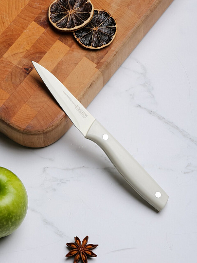 Нож Regent Inox, Becco Bianco, для овощей, нержавеющая сталь, 9 см, рукоятка пластик, 93-KN-BB-5